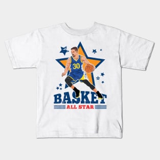 Curry Basketball Steph San Francisco 30 All Star Kids T-Shirt